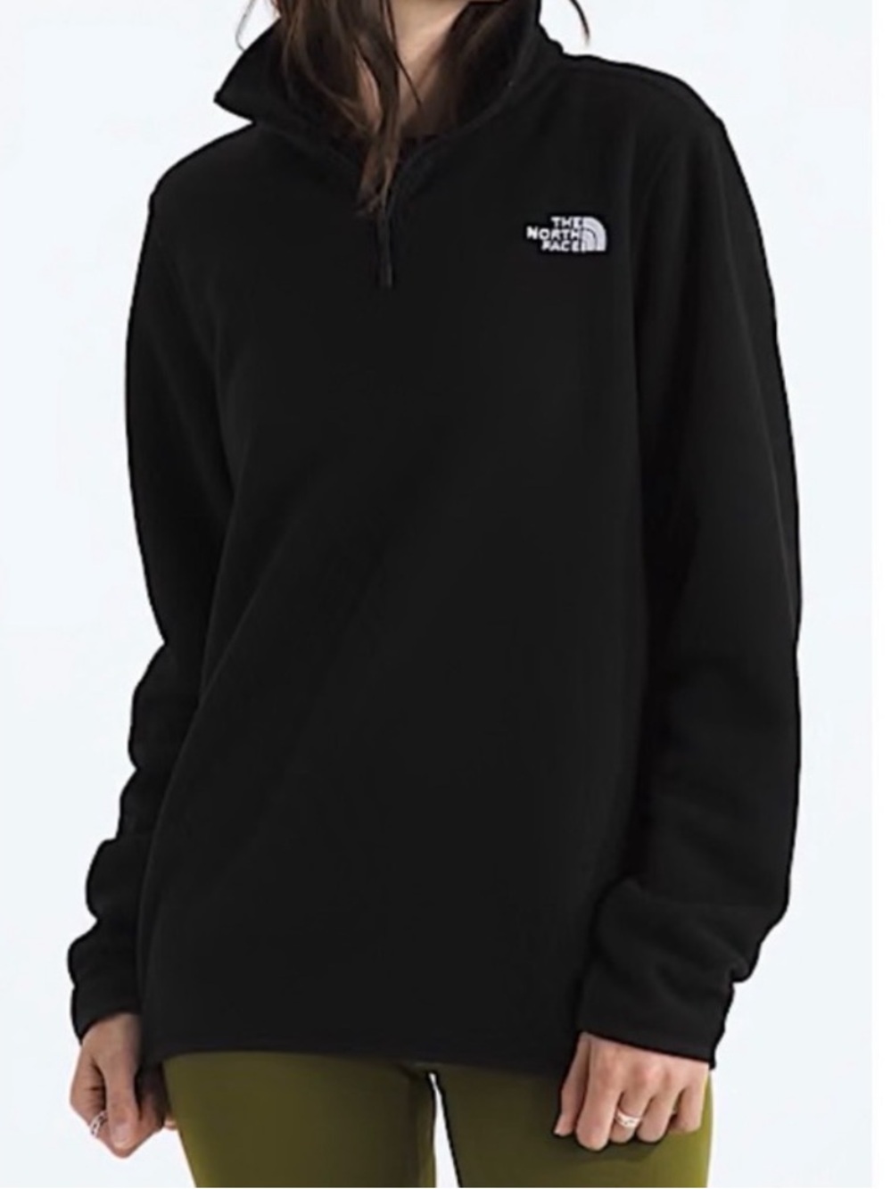 The North Face Jacket Black Pullover Glacier Fleece 1/4-Zip large activewear
